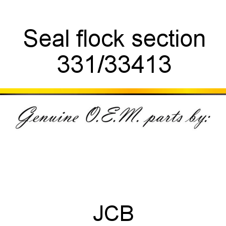 Seal, flock section 331/33413
