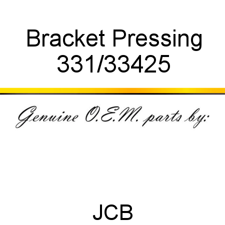 Bracket, Pressing 331/33425