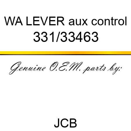 WA LEVER aux control 331/33463