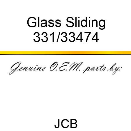 Glass Sliding 331/33474
