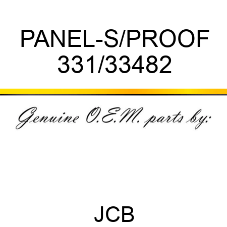 PANEL-S/PROOF 331/33482