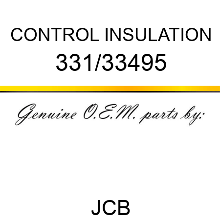 CONTROL INSULATION 331/33495