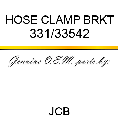 HOSE CLAMP BRKT 331/33542