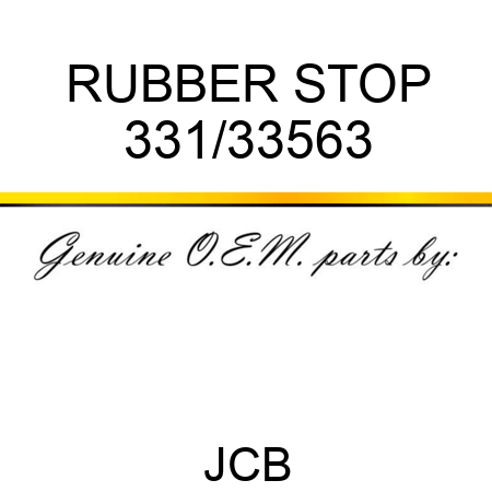 RUBBER STOP 331/33563