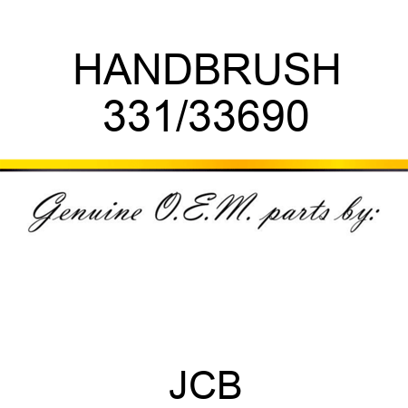 HANDBRUSH 331/33690