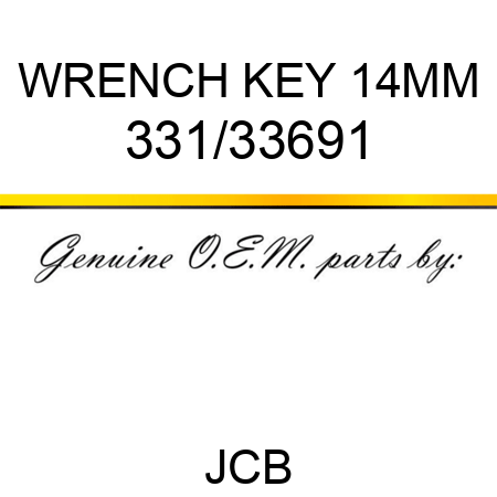 WRENCH KEY 14MM 331/33691