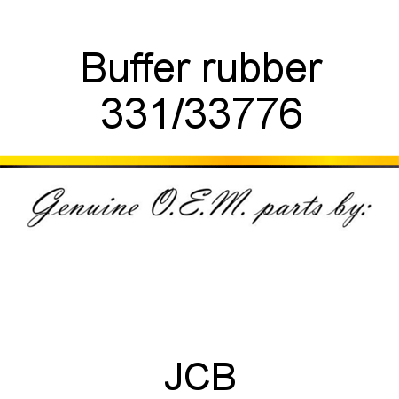 Buffer, rubber 331/33776