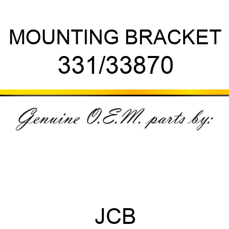 MOUNTING BRACKET 331/33870