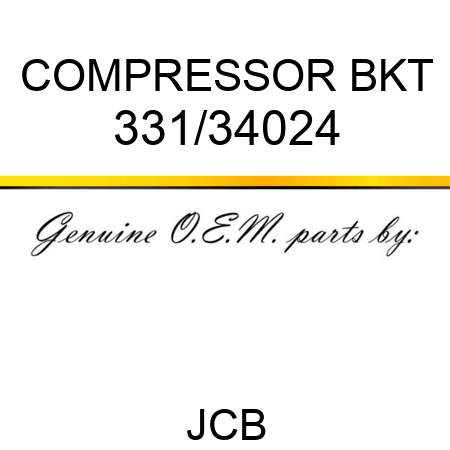 COMPRESSOR BKT 331/34024
