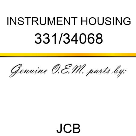 INSTRUMENT HOUSING 331/34068