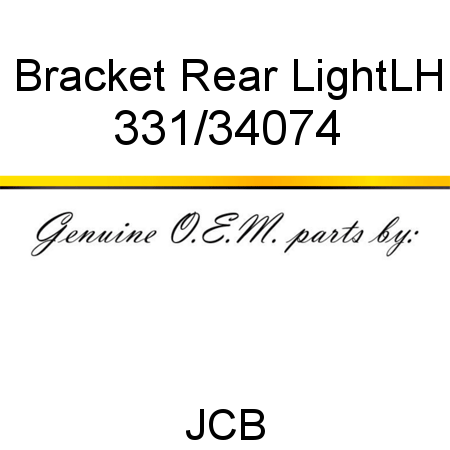 Bracket, Rear Light,LH 331/34074