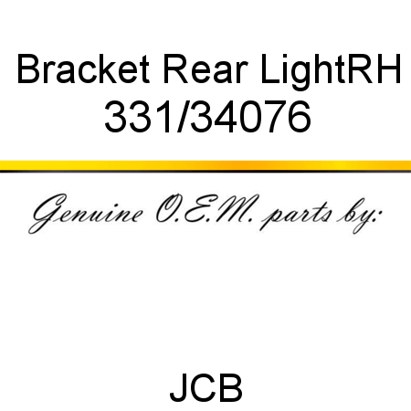 Bracket, Rear Light,RH 331/34076