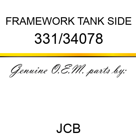 FRAMEWORK, TANK SIDE 331/34078