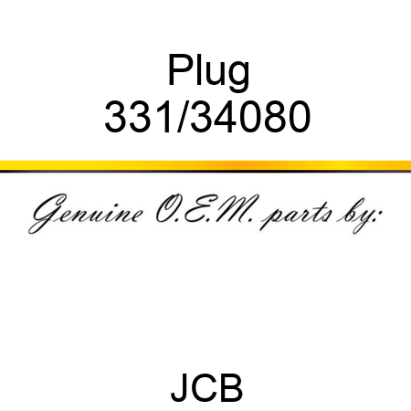 Plug 331/34080