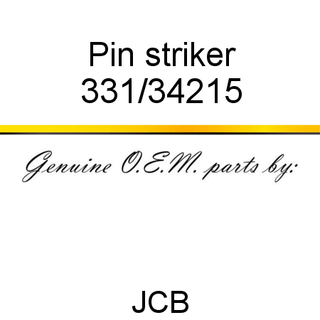 Pin, striker 331/34215