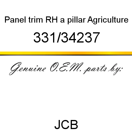 Panel, trim, RH a pillar, Agriculture 331/34237