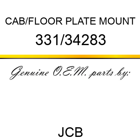CAB/FLOOR PLATE MOUNT 331/34283