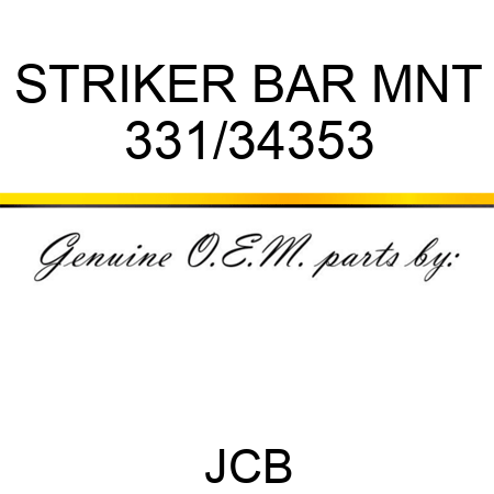 STRIKER BAR MNT 331/34353