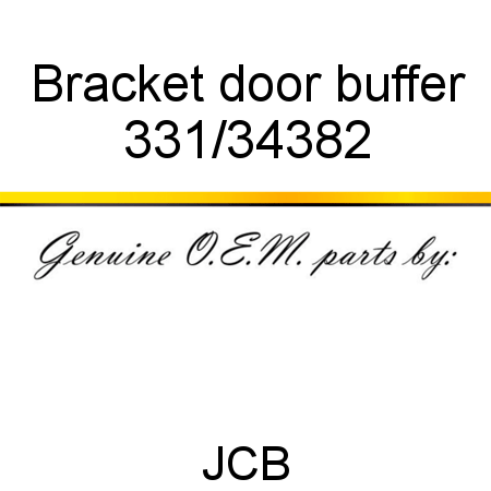 Bracket, door buffer 331/34382
