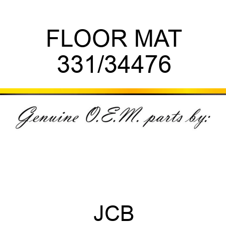 FLOOR MAT 331/34476