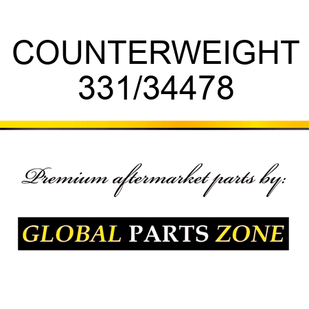 COUNTERWEIGHT 331/34478