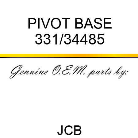 PIVOT BASE 331/34485
