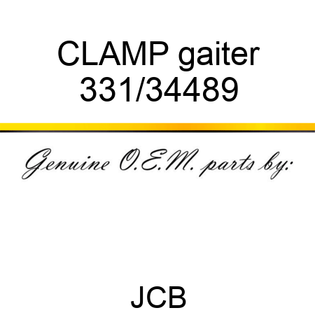 CLAMP gaiter 331/34489