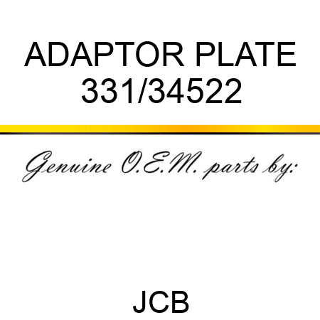ADAPTOR PLATE 331/34522