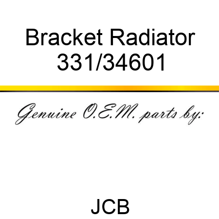 Bracket Radiator 331/34601