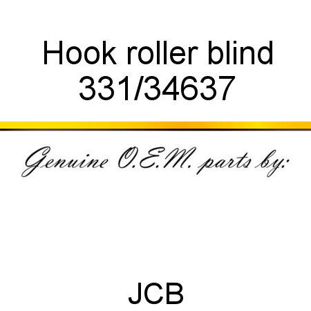 Hook, roller blind 331/34637