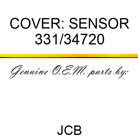 COVER: SENSOR 331/34720