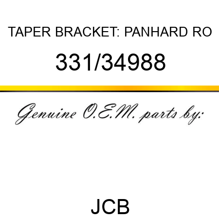 TAPER BRACKET: PANHARD RO 331/34988