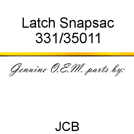 Latch, Snapsac 331/35011