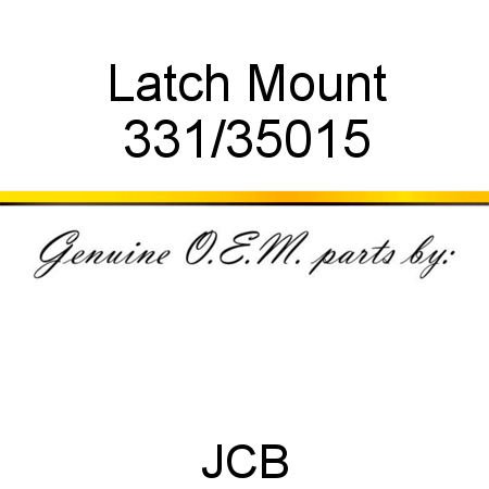 Latch, Mount 331/35015