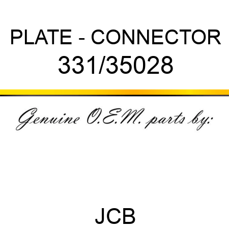 PLATE - CONNECTOR 331/35028