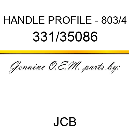 HANDLE PROFILE - 803/4 331/35086