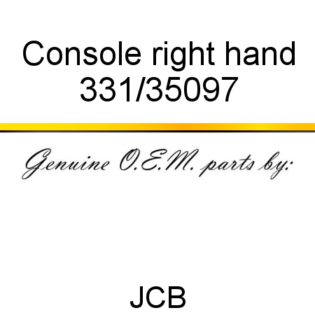 Console, right hand 331/35097