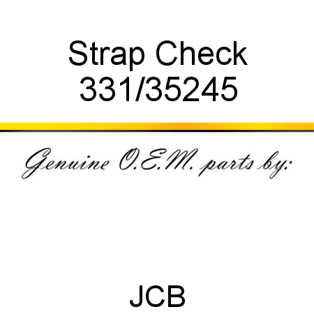 Strap, Check 331/35245