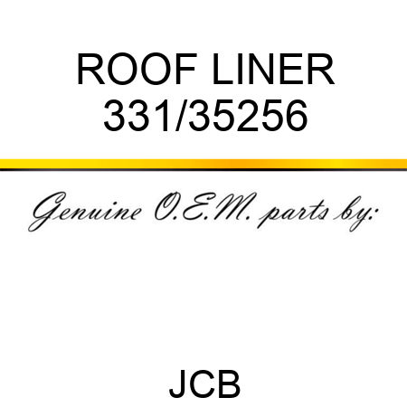 ROOF LINER 331/35256