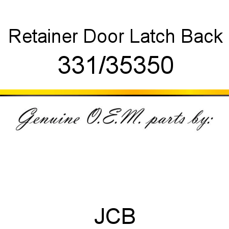 Retainer, Door Latch Back 331/35350