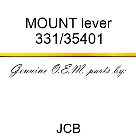 MOUNT lever 331/35401