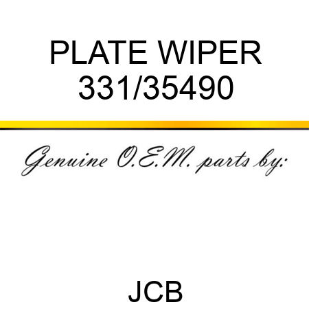 PLATE WIPER 331/35490