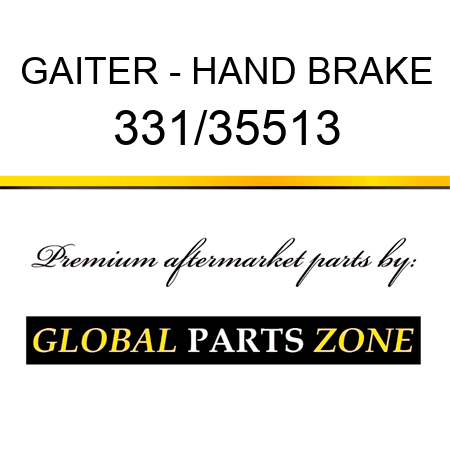 GAITER - HAND BRAKE 331/35513