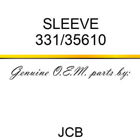 SLEEVE 331/35610