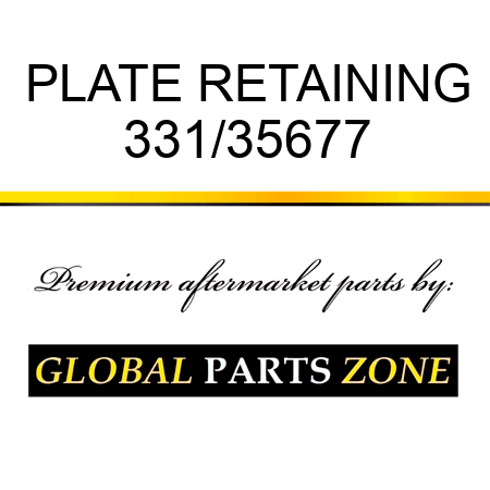 PLATE RETAINING 331/35677