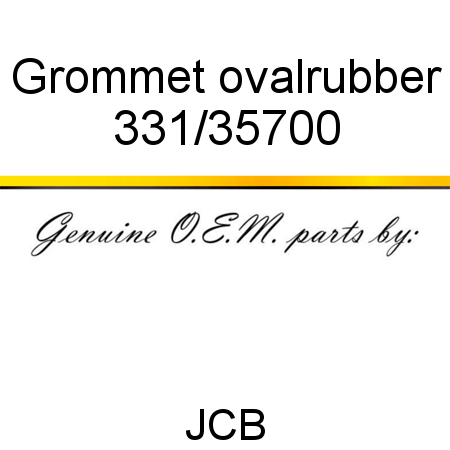 Grommet, oval,rubber 331/35700