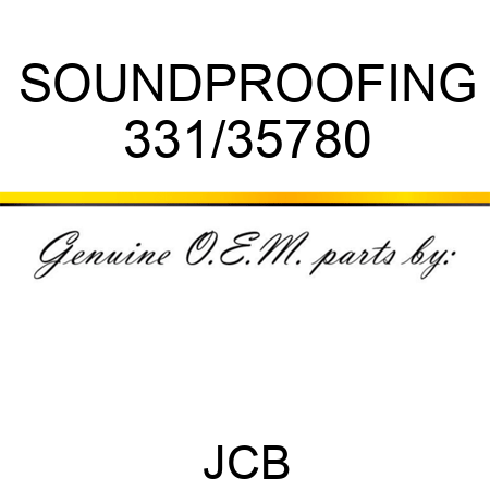 SOUNDPROOFING 331/35780