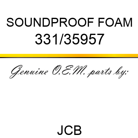 SOUNDPROOF FOAM 331/35957