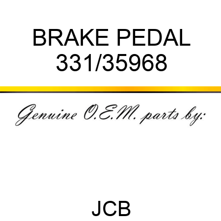 BRAKE PEDAL 331/35968