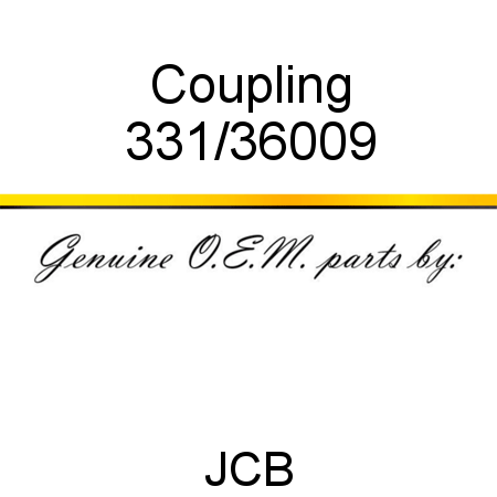 Coupling 331/36009